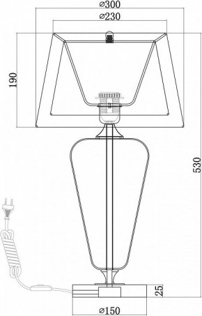 Настольная лампа декоративная Maytoni Verre Z005TL-01CH в Миассе - miass.mebel24.online | фото 4