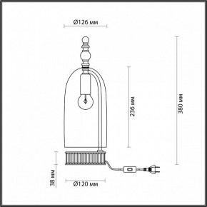 Настольная лампа декоративная Odeon Light Bell 4892/1T в Миассе - miass.mebel24.online | фото 6