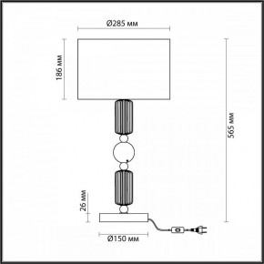 Настольная лампа декоративная Odeon Light Candy 4861/1T в Миассе - miass.mebel24.online | фото 4