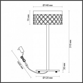 Настольная лампа декоративная Odeon Light Fivre 5032/7TL в Миассе - miass.mebel24.online | фото 5