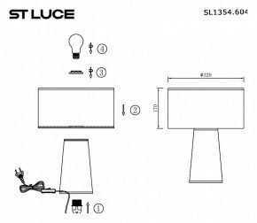 Настольная лампа декоративная ST-Luce Jackie SL1354.604.01 в Миассе - miass.mebel24.online | фото 5