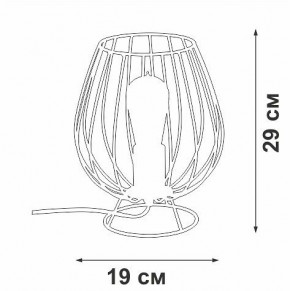 Настольная лампа декоративная Vitaluce V4296 V4296-0/1L в Миассе - miass.mebel24.online | фото 3
