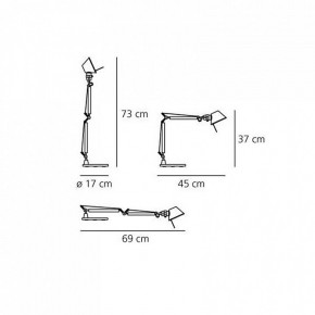 Настольная лампа офисная Artemide  A011830 в Миассе - miass.mebel24.online | фото 6