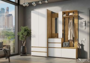 НЕКСТ 1 Вешалка с зеркалом + Шкаф 2-х ств. с ящиками в Миассе - miass.mebel24.online | фото