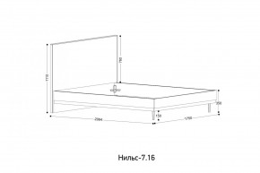 НИЛЬС - 7.16 Кровать с ортопедом 1600 в Миассе - miass.mebel24.online | фото 2