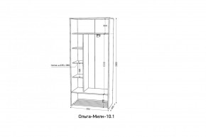 ОЛЬГА-МИЛК 10.1 Шкаф-купе без зеркала в Миассе - miass.mebel24.online | фото 2