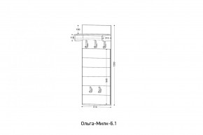 ОЛЬГА-МИЛК 6.1 Вешало настенное в Миассе - miass.mebel24.online | фото 2