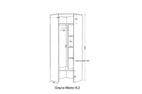 ОЛЬГА-МИЛК 9.2 Шкаф угловой с зеркалом в Миассе - miass.mebel24.online | фото 2
