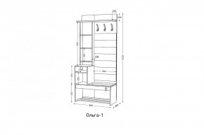 ОЛЬГА Прихожая (модульная) в Миассе - miass.mebel24.online | фото 3