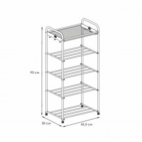 ПДОА15 М Подставка для обуви "Альфа 15" Медный антик в Миассе - miass.mebel24.online | фото