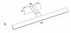 Подсветка для зеркала Maytoni Decart MIR010WL-L12B4K в Миассе - miass.mebel24.online | фото 3