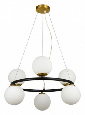 Подвесная люстра Arte Lamp Alcor A2224SP-6BK в Миассе - miass.mebel24.online | фото 3