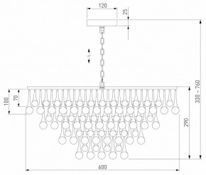 Подвесная люстра Bogate-s Gutta 476/8 в Миассе - miass.mebel24.online | фото 5