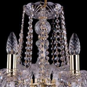 Подвесная люстра Bohemia Ivele Crystal 1402 1402/10/240/G/Leafs в Миассе - miass.mebel24.online | фото 4