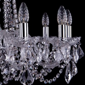 Подвесная люстра Bohemia Ivele Crystal 1402 1402/10/240/Ni/Leafs в Миассе - miass.mebel24.online | фото 2