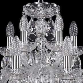 Подвесная люстра Bohemia Ivele Crystal 1402 1402/12+6/240/Ni в Миассе - miass.mebel24.online | фото 4