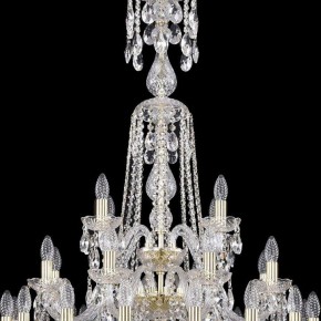 Подвесная люстра Bohemia Ivele Crystal 1402 1402/16+8+4/300/XL-123/3D/G в Миассе - miass.mebel24.online | фото 5