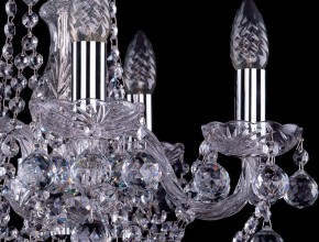 Подвесная люстра Bohemia Ivele Crystal 1402 1402/5/141/Ni/Balls в Миассе - miass.mebel24.online | фото 2