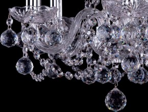 Подвесная люстра Bohemia Ivele Crystal 1402 1402/5/141/Ni/Balls в Миассе - miass.mebel24.online | фото 3
