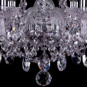 Подвесная люстра Bohemia Ivele Crystal 1402 1402/6/160/Ni в Миассе - miass.mebel24.online | фото 3