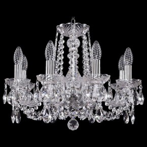Подвесная люстра Bohemia Ivele Crystal 1402 1402/8/160/Ni в Миассе - miass.mebel24.online | фото