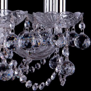 Подвесная люстра Bohemia Ivele Crystal 1402 1402/8/195/Ni/Balls в Миассе - miass.mebel24.online | фото 3