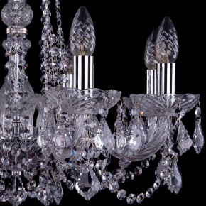 Подвесная люстра Bohemia Ivele Crystal 1402 1402/8/195/Ni/Leafs в Миассе - miass.mebel24.online | фото 2