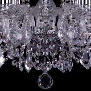 Подвесная люстра Bohemia Ivele Crystal 1402 1402/8/195/Ni/Leafs в Миассе - miass.mebel24.online | фото 3