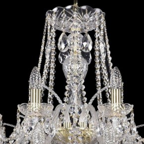 Подвесная люстра Bohemia Ivele Crystal 1411 1411/16+8/360/2d/G в Миассе - miass.mebel24.online | фото 4