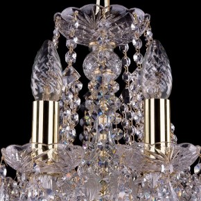 Подвесная люстра Bohemia Ivele Crystal 1413 1413/10/165/G/Leafs в Миассе - miass.mebel24.online | фото 4