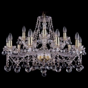 Подвесная люстра Bohemia Ivele Crystal 1413 1413/10+5/300/G/Balls в Миассе - miass.mebel24.online | фото