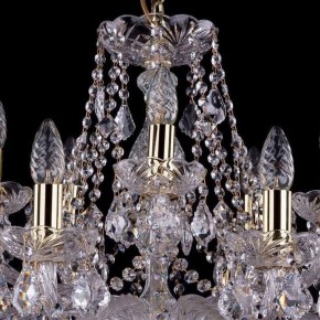 Подвесная люстра Bohemia Ivele Crystal 1413 1413/10+5/300/G/Leafs в Миассе - miass.mebel24.online | фото 4