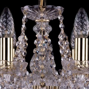 Подвесная люстра Bohemia Ivele Crystal 1413 1413/6/141/G/Leafs в Миассе - miass.mebel24.online | фото 4