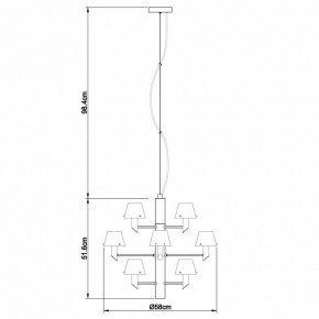 Подвесная люстра Divinare Albero 1680/02 LM-12 в Миассе - miass.mebel24.online | фото 4