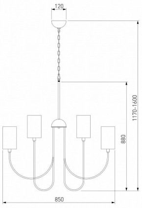 Подвесная люстра Eurosvet Abbey 60164/10 никель в Миассе - miass.mebel24.online | фото 3