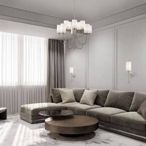 Подвесная люстра Eurosvet Abbey 60164/10 никель в Миассе - miass.mebel24.online | фото 4