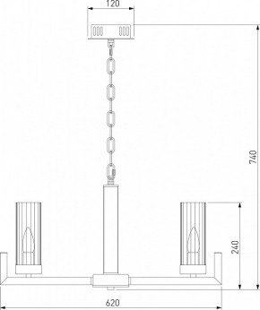 Подвесная люстра Eurosvet Arganie 60133/6 латунь в Миассе - miass.mebel24.online | фото 6