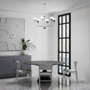 Подвесная люстра Eurosvet Calyx 60169/6 никель в Миассе - miass.mebel24.online | фото 4
