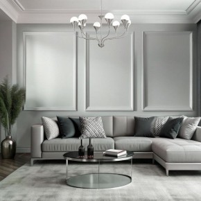 Подвесная люстра Eurosvet Calyx 60169/8 никель в Миассе - miass.mebel24.online | фото 4