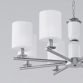 Подвесная люстра Eurosvet Caprera 60146/8 никель в Миассе - miass.mebel24.online | фото 6