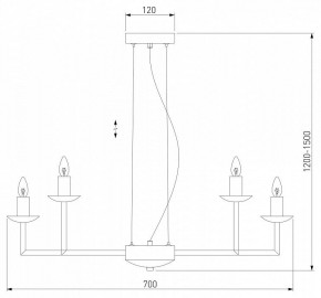 Подвесная люстра Eurosvet Cariso 60150/10 хром в Миассе - miass.mebel24.online | фото 5