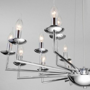 Подвесная люстра Eurosvet Cariso 60150/18 хром в Миассе - miass.mebel24.online | фото 5