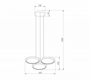 Подвесная люстра Eurosvet Crespella 90034/3 золото в Миассе - miass.mebel24.online | фото 5