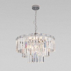 Подвесная люстра Eurosvet Elegante 10130/8 хром/прозрачный хрусталь Strotskis в Миассе - miass.mebel24.online | фото 2