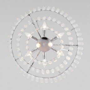 Подвесная люстра Eurosvet Elegante 10130/8 хром/прозрачный хрусталь Strotskis в Миассе - miass.mebel24.online | фото 4