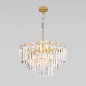 Подвесная люстра Eurosvet Elegante 10130/8 золото/прозрачный хрусталь Strotskis в Миассе - miass.mebel24.online | фото 2