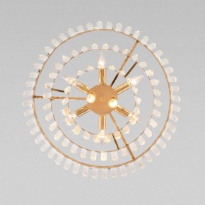 Подвесная люстра Eurosvet Elegante 10130/8 золото/прозрачный хрусталь Strotskis в Миассе - miass.mebel24.online | фото 3