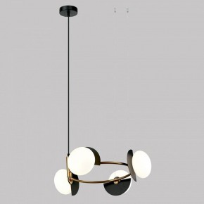 Подвесная люстра Eurosvet Moity 70150/4 черный/латунь в Миассе - miass.mebel24.online | фото 2
