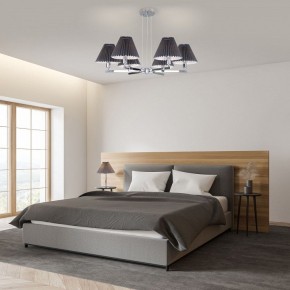 Подвесная люстра Eurosvet Peony 60136/6 хром/графит в Миассе - miass.mebel24.online | фото 4