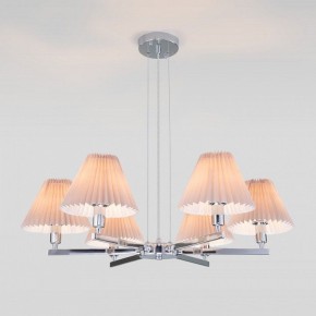 Подвесная люстра Eurosvet Peony 60136/6 хром/серый в Миассе - miass.mebel24.online | фото 2